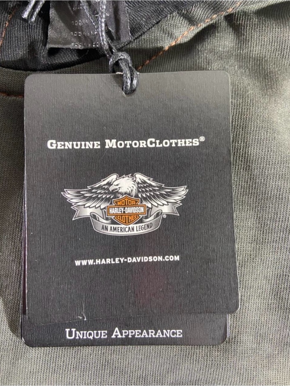 Harley-Davidson Gray & Black Half-Zip Pullover with Logo Patches - Picture 3 of 4